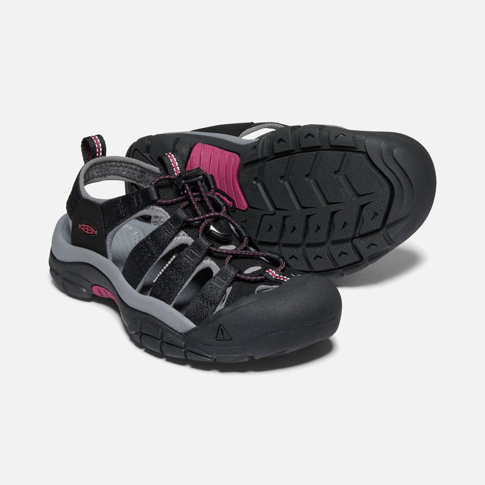 Keen Outdoor Sandalet Kadın Siyah - Newport H2 - Türkiye HDMK01678